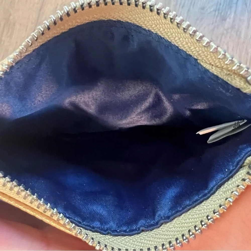 GAP Navy and Tan Leather Card Holder
